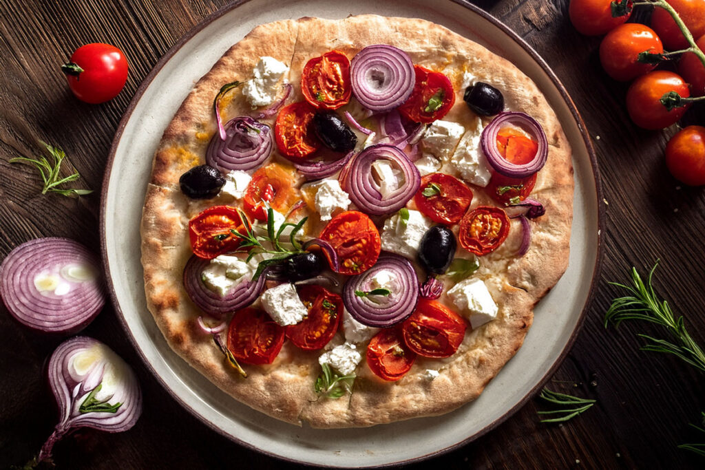 Greek Flatbread Pizza 